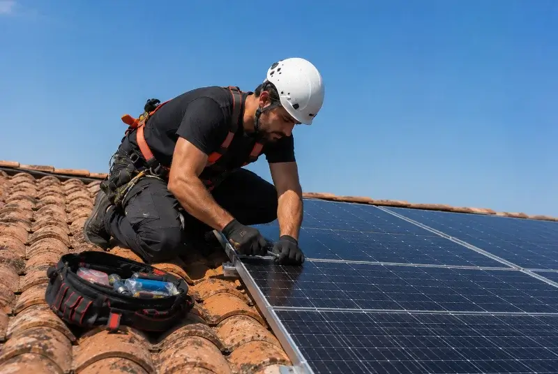 Maintenance et monitoring de panneaux solaires à Conquereuil