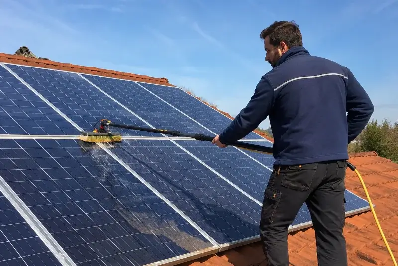 Nettoyage et entretien de panneaux solaires à Conquereuil